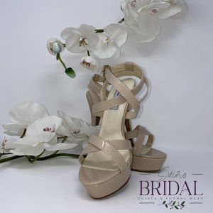 Strappy, High Heels in Nude